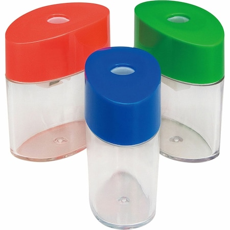 Integra Oval Plastic Sharpener, Assorted Colors ITA42850